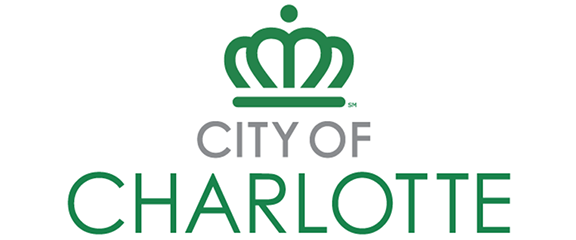City of Charlotte logo with a green stylized crown above the words “City of Charlotte” in green and gray text.